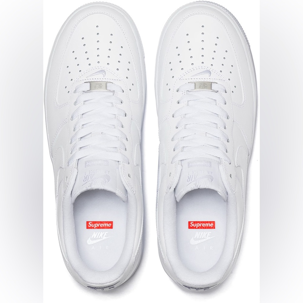 Supreme Nike Air Force 1 Low Box Logo  Sneakers Men’s size 6.5 / Women’s 8 - Picture 11 of 12